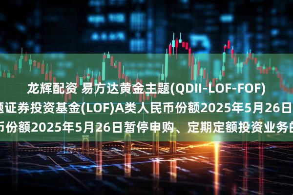 龙辉配资 易方达黄金主题(QDII-LOF-FOF)人民币C: 易方达黄金主题证券投资基金(LOF)A类人民币份额2025年5月26日暂停申购、定期定额投资业务的公告