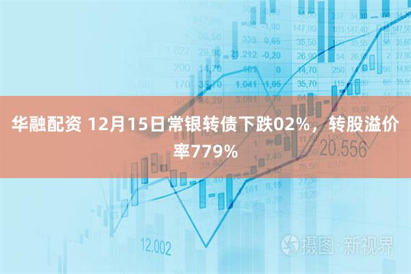 华融配资 12月15日常银转债下跌02%，转股溢价率779%